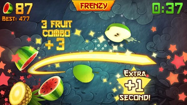 بازی موبایل کودکان fruit ninja
