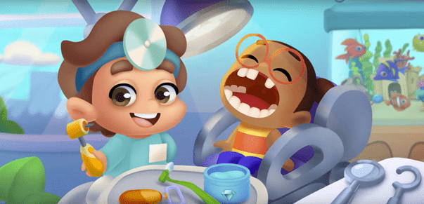 بازی موبایل کودکان 7 تا 10 ساله، با موضوع تجربه فضای دندانپزشکی