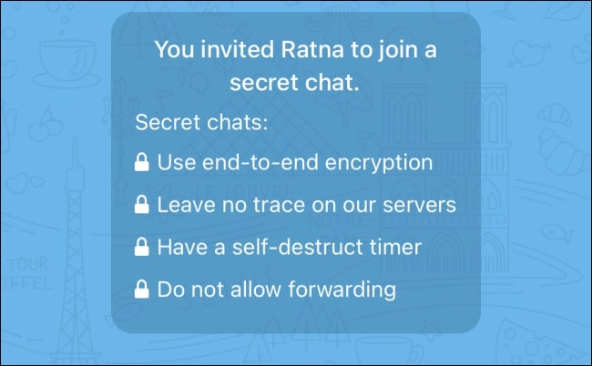 چت مخفی در تلگرام غیرقابل پیگیری است.
