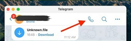 Video call تلگرام در دسکتاپ و وب