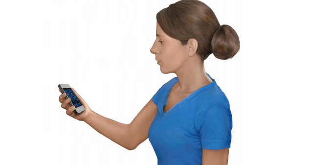 استاندارد فاصله مناسب چشم و گوشی و نحوه گرفتن موبایل در دست