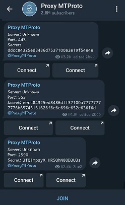 اتصال به روکسی تلگرام